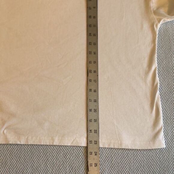 SINBOUNBOUN, ASIAN brand Medium White 3/4 sleeves top Pit to Pit 22 1/4" - Picture 4 of 5